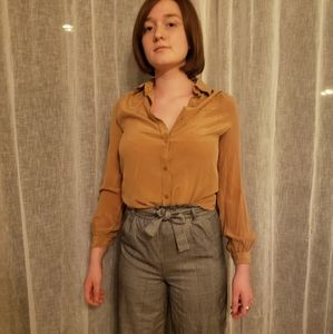 1970s raw silk blouse